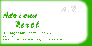 adrienn mertl business card